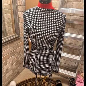 Revamped black and white Bodycon dress size S